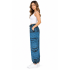 Cotton Blue wave Teal Floral Box Pant NC54