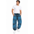 Cotton Blue wave Teal Floral Box Pant NC54