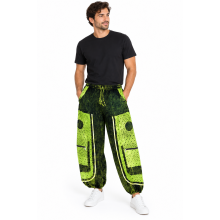 Cotton Multi Green patchwork Jungle Safari Pant R25911