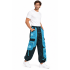 Cotton Multi Patchwork Blue Sea Swirl Sun Moon Pant R25925