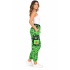 Cotton Multi Green Patch Pocket Celtic Star Yoga Pant R26013
