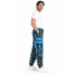 Cotton Multi Blue Patch pocket Celtic Star Yoga Pant R26014