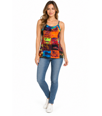 Cotton Tie Dye Tank Top Wholesale (RC156)