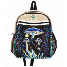 Cotton Hemp Fox on Mushroom Backpack (RIB2159)
