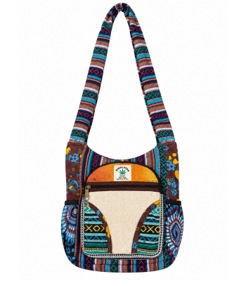 Cotton Hemp Mini Side Pocket Bag RIB24218