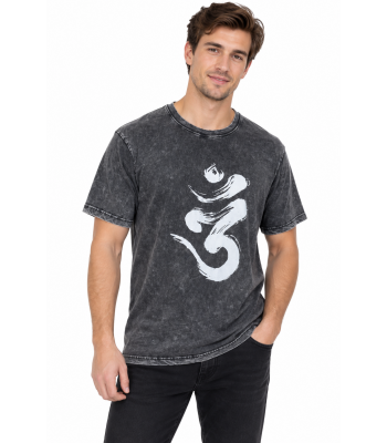 Cotton Stonewash Hum Artwork Yoga T shirts S104