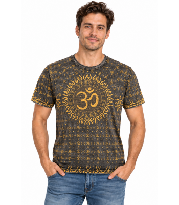 Cotton Green 108 Om Manta Meditation T shirts S118