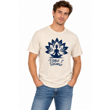 Cotton Yoga Peace Balance Lotus T shirts S137