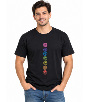 Cotton Stonewash Seven Chakra T shirts S139