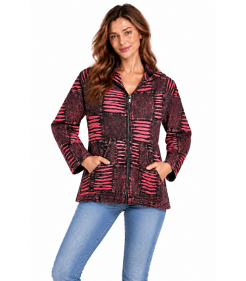 Cotton Multi Patchwork Razor Cut Grand Canyon Jacket SF33