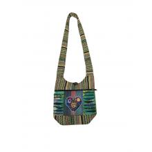Cotton Multi Color Razor Cut Sun Moon Heart Mini Bag KFC2872