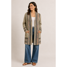 Women's Boho Vintage Cardigan Sweater (KF2183)