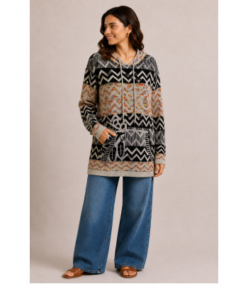 Women's Hooded Pullover sweater (KF2206)