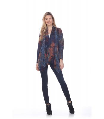 Rayon  Multi patch Cardigan KV91559 (PREPACK)