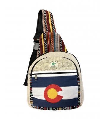 Cotton Hemp Colorado Sling Crossbody Bag CO816