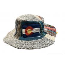 Cotton Patchwork Boho Colorado Bucket Hat RIB2262