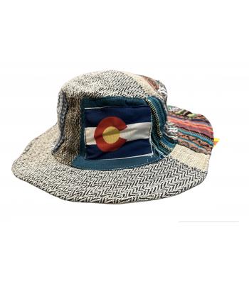 Cotton Patchwork Boho Colorado Bucket Hat RIB2262