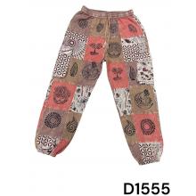 Cotton Multi Patchwork Block Print Mountain Pants  D1555