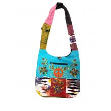 Cotton Razor Cut Embroidery Peace Flowers Bag KFC2984