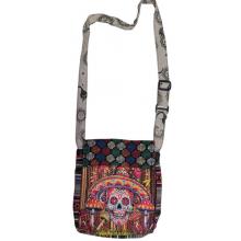 Cotton Mushroom Crown Skull Mini File Bag RIB26097