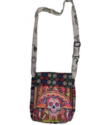 Cotton Mushroom Crown Skull Mini File Bag RIB26097 