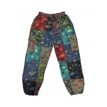 Cotton Patchwork Multi Color Mushroom Yoga Pant SF69