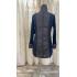 Women's  B/W White Strip Emb Coat KT2389 PLUS SIZE
