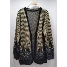 Women's Open Front Jungle Aztec Sweater Cardigan (KF23407)