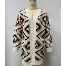 Women's Patch Pocket Super Soft Vintage Open Front Sweater Cardigan (KF23414)