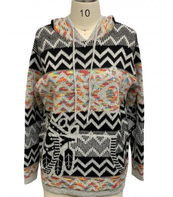Women's Hooded Pullover sweater (KF2206)