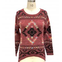Boho Geometric Aztec Sweater Top (KF2219)