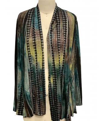 Women's Gold Open Front Cardigan (KV8208)