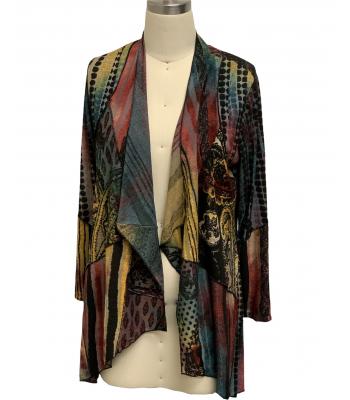 Women's  Gold Coin Long Cardigan  KV8214