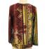 Women's Silver Multi Round Neck Top (KV8217)