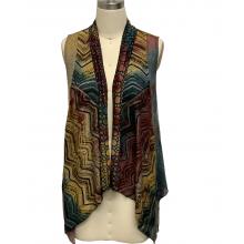 Women's Neelam Open Front Long Vest (KV8220)