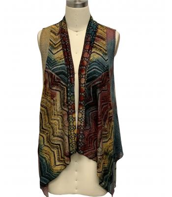 Women's Neelam Open Front Long Vest (KV8220)