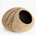 Felt Brown Stripe Cat Cave  CC18 