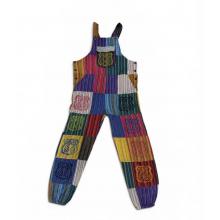 Cotton Route 66 Multi Patchwork Jumpsuit Overall D1037