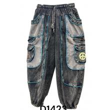 Cotton Boho  Embroidery Om Peace Pant D1423