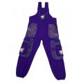 Cotton Purple Mushroom Palazzo Overall D1440