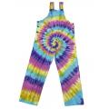 Cotton Swirl Tie Dye Festival Jumpsuit Overall D1488