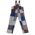 Cotton Patchwork  Block Print  Jumpsuit Overall D1507