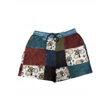 Cotton Patchwork Mushroom Short D1599