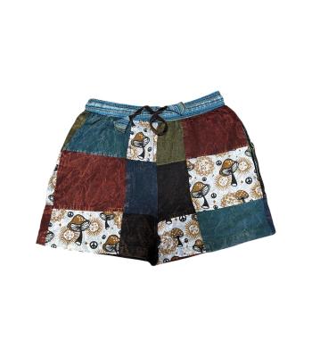 Cotton Patchwork Mushroom Short D1599