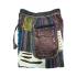 Cotton Multi Color Patchwork Razor Boho Short D1600