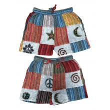 Cotton Multi Color Star Peace swirl Star Short D1602