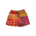 Cotton Multi Color Patchwork Kantha Short D1603 