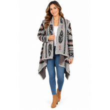 Women's Acrylic Lady's Jacket Wholesale (KF2151)
