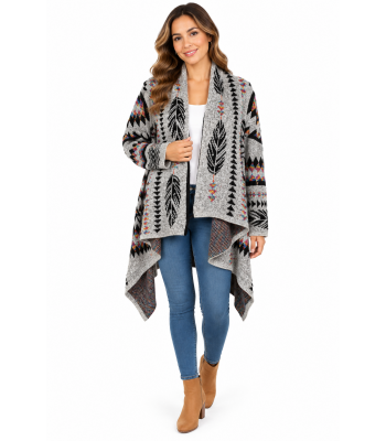 Women's Acrylic Lady's Jacket Wholesale (KF2151)