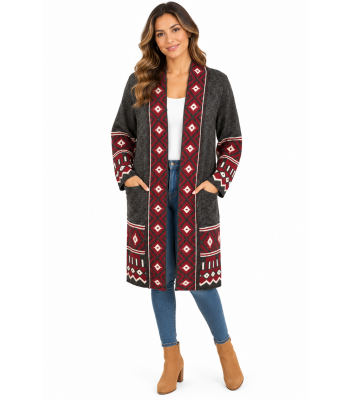 Front Open Cardigan Sweater (KF2215)